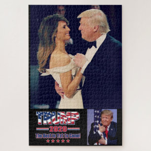 Puzzle Trump, presidente y Melania bailando - Trump 2020