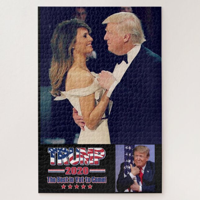 Puzzle Trump, presidente y Melania bailando - Trump 2020 (Vertical)