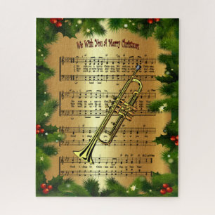 Puzzle Trumpet ~ "Te deseamos una feliz Navidad" ~ 