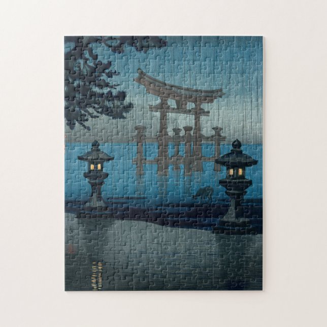Puzzle Tsuchiya Koitsu - Miyajima bajo la lluvia (Vertical)