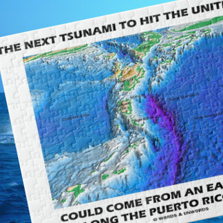 Puzzle Tsunami Puerto Rico Trench (Plate Tectonics Earth)