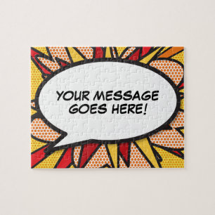 Puzzle Tu discurso de mensaje burbuja libro de cómics ret