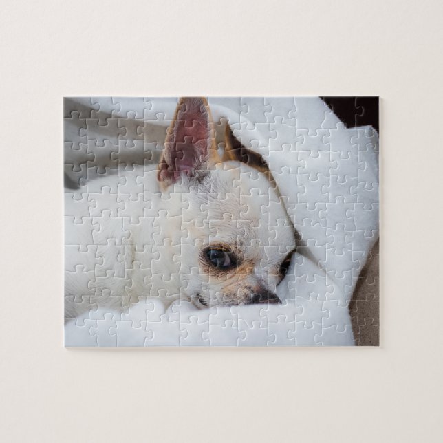 Puzzle Tu mascota perro cachorro personalizado foto chihu (Horizontal)