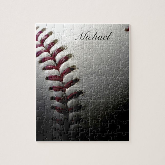 Puzzle Tu nombre cierra el béisbol - Arte deportivo (Vertical)