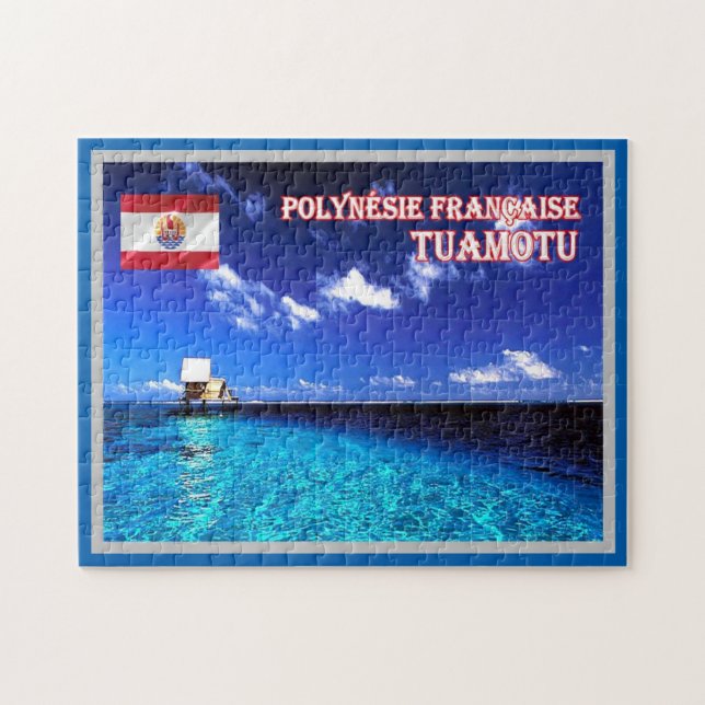 Puzzle Tuamotu - Polinesia Francesa - Panorama - (Horizontal)