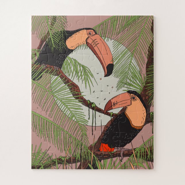 Puzzle Tucanes Vintage (Vertical)