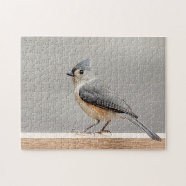 Puzzle Tufted Titmouse (Horizontal)