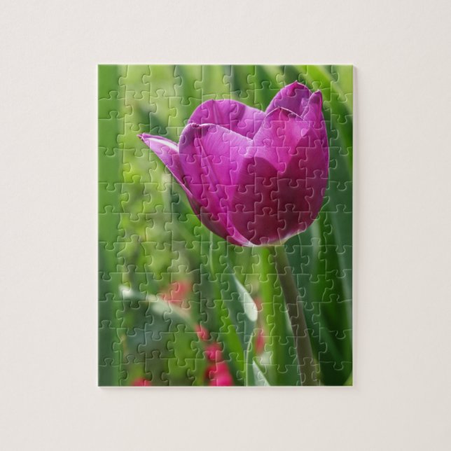 Puzzle Tulip Blossom (Vertical)