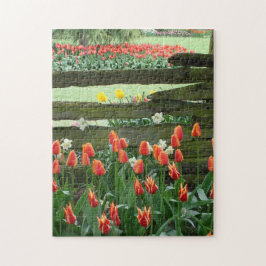 Puzzle Tulip Gardens Puzzle, 11" x 14", 252 pieces