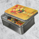 Puzzle Tulipanes de Pierre Renoir, arte del impresionismo<br><div class="desc">Tulips (1909) de Pierre Renoir es una pintura de la vida de estilo floral de arte fino impresionista vintage. Un hermoso ramo de flores de jardín florecientes. Las flores de tulipanes amarillas, rojas y naranjas se colocan en un jarrón decorativo. Sobre el artista: Pierre-Auguste Renoir (1841-1919) fue un destacado pintor...</div>