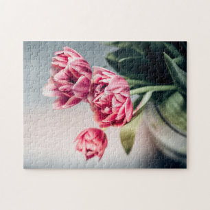 Puzzle Tulipanes en un florero