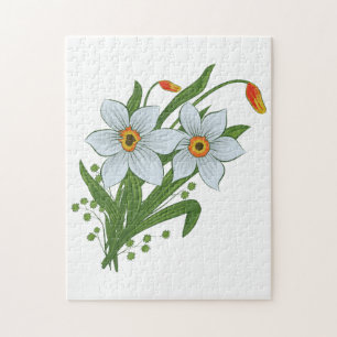 Puzzle Tulipanes y Flores de Narcisos