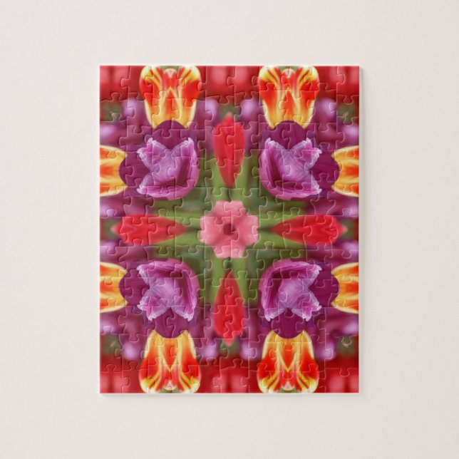 Puzzle Tulips Kaleidoscope (Vertical)