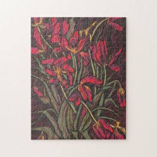 Puzzle Tullidos Moribundos Flores Rojas Declaración Pintu
