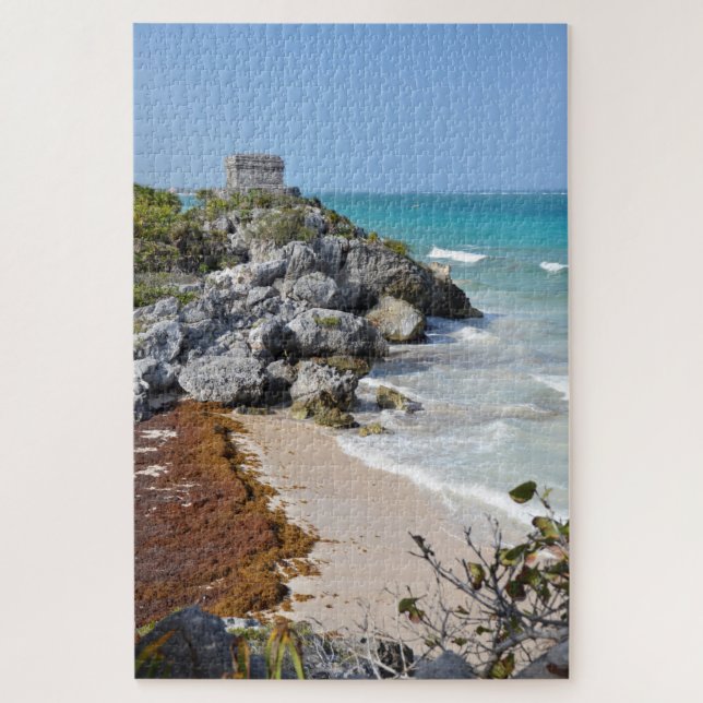 Puzzle Tulum Yucatan México Viejas Ruinas Paisaje Océano (Vertical)