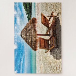 Puzzle Tumbonas en la playa