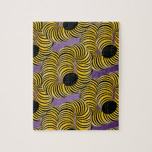 Puzzle Túneles modernos gradientes y trippy abeja amarill