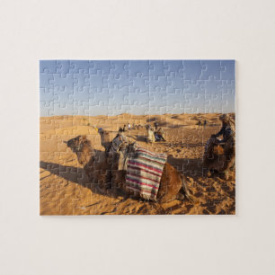 Puzzle Túnez, zona de Ksour, Ksar Ghilane, Gran Erg 3