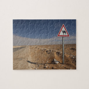 Puzzle Túnez, zona de Ksour, Ksar Ghilane, oleoducto