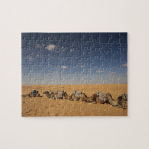 Puzzle Túnez, zona Ksour, Ksar Ghilane, Gran Erg 4