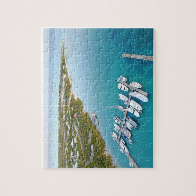 Puzzle Turcos y Caicos desde arriba (Vertical)