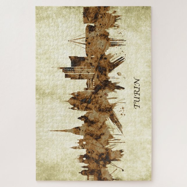 Puzzle Turín Italia Cityscape (Vertical)