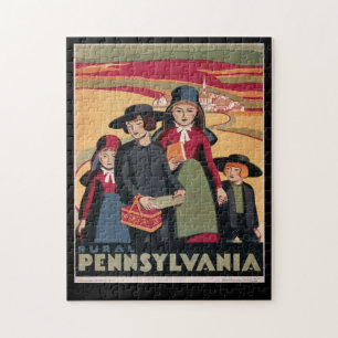 Puzzle Turismo de cosecha rural Pennsylvania Amish