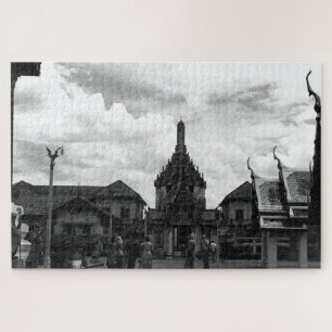 Puzzle Turistas Vintage Tailandia Bangkok Wat Phra Kaew