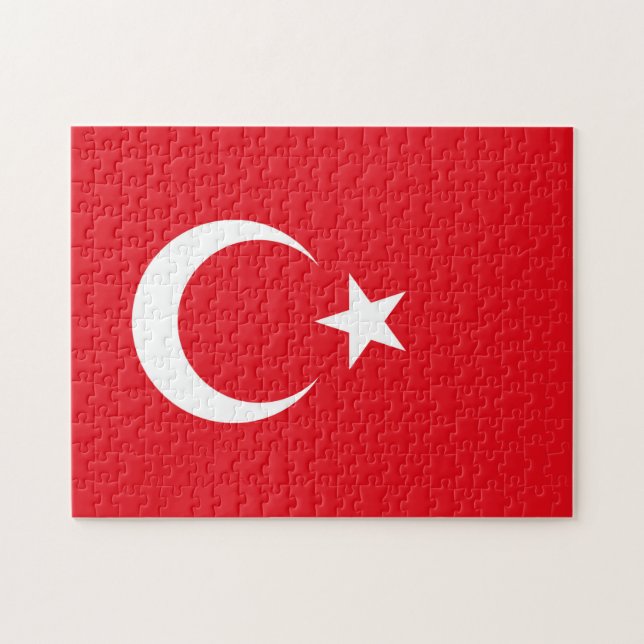 Puzzle Turkey Flag (Horizontal)