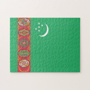 Puzzle Turkmenistán - Bandera -