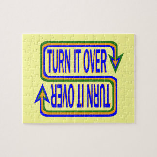 Puzzle Turn It Over Inspirational Saying Quote