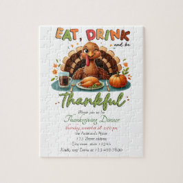 Puzzle Turno de agua de la calabaza de Acción de Gracias 