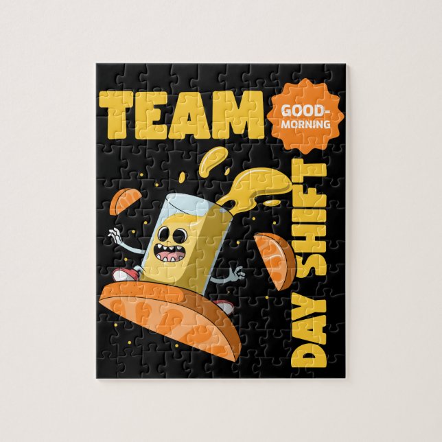 Puzzle Turno de Equipo de Día  (Vertical)