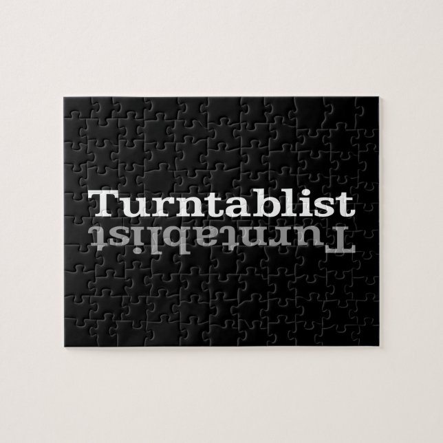 Puzzle Turntablist ʇ sılqɐ ʇ uɹ n・ (Horizontal)