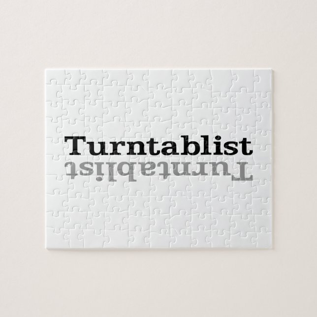 Puzzle Turntablist ʇ sılqɐ ʇ uɹ n・ (Horizontal)