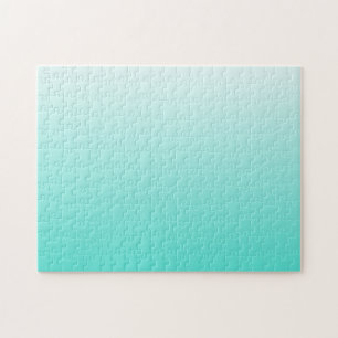 Puzzle Turquesa Blanco Ombre