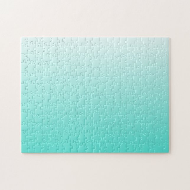 Puzzle Turquesa Blanco Ombre (Horizontal)