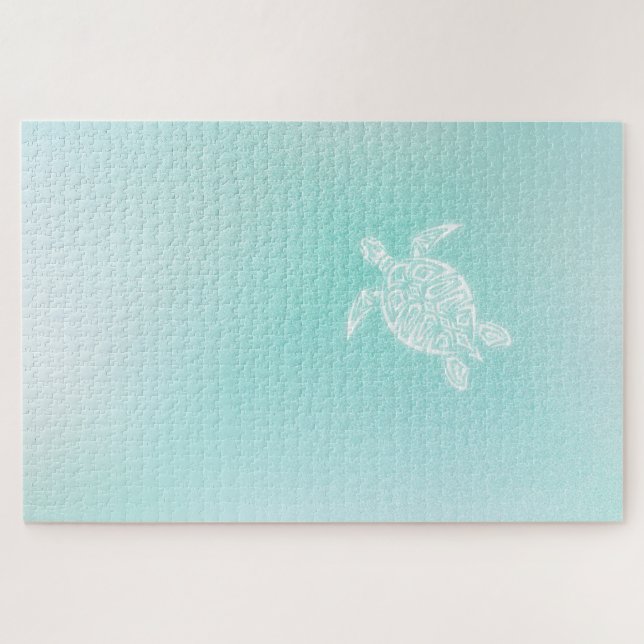 Puzzle Turquesa Turtle Difícil Costa (Horizontal)