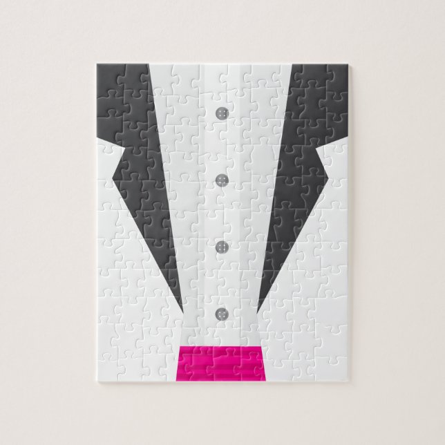 Puzzle tuxedo rosa (Vertical)