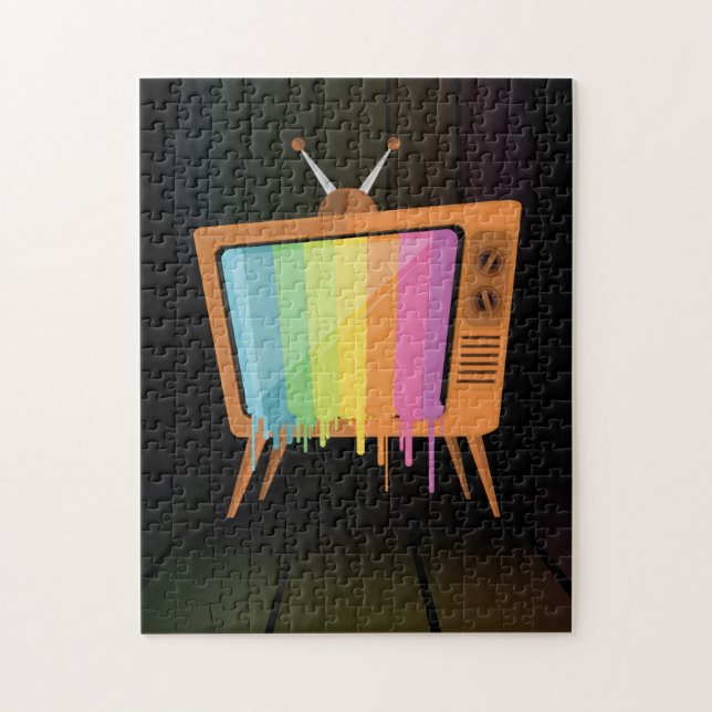 Puzzle TV arco iris (Vertical)