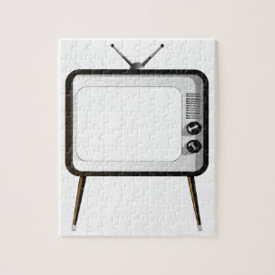 Puzzle TV con la pantalla vacía
