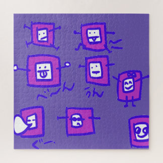 Puzzle TV purple pink Japan