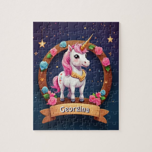 Puzzle Twilight Unicorn personalizado (Vertical)