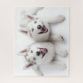 Puzzle Twin Huskies