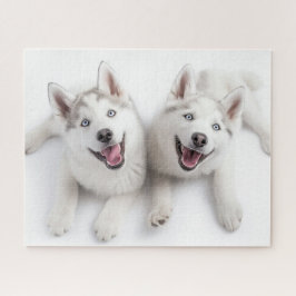 Puzzle Twin Huskies