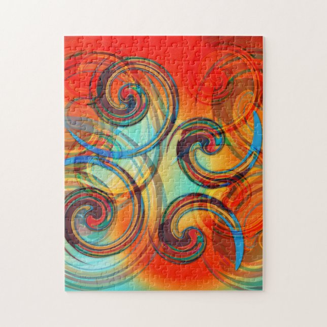 Puzzle Twirl (Vertical)
