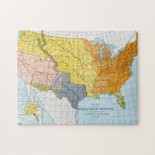 PUZZLE U.S. MAPA, 1776-1884