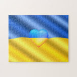 Puzzle Ucrania - Apoyo - Paz Libertad - Bandera Ucraniana<br><div class="desc">Apoyen a Ucrania - Libertad - Paz - Bandera de Ucrania - ¡Juntos! También puedes transferir a más de 1000 productos Zazzle. ¡Estoy Con Ucrania!</div>
