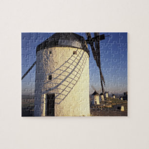 Puzzle UE, España, Consuegro, La Mancha. Molinos de vient