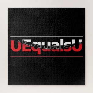 Puzzle UEqualsU Arte de tipografía indetectable de VIH